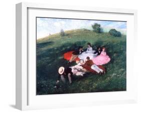 Picnic in May, 1873-Pal Szinyei Merse-Framed Giclee Print