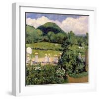 Picnic in May, Summer Day, 1906-Karoly Ferenczy-Framed Giclee Print