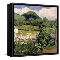 Picnic in May, Summer Day, 1906-Karoly Ferenczy-Framed Stretched Canvas