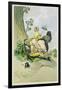 Picnic in the Shade, Published 1835, Reprinted in 1908-Peter Fendi-Framed Giclee Print