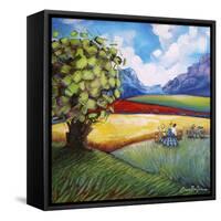 Picnic In The Winelands-Cherie Roe Dirksen-Framed Stretched Canvas