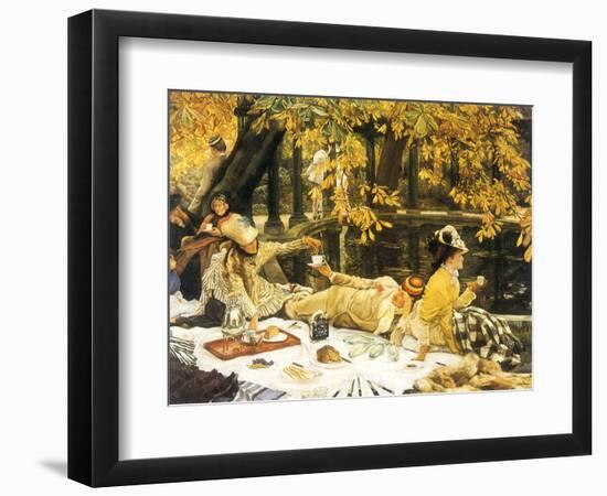 Picnic Lunch by Pool, 1876-James Tissot-Framed Premium Giclee Print