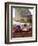 Picnic Lunch of Bread, Cheese, Tomatoes and Red Wine on a Hamper in the Dordogne, France-Michael Busselle-Framed Photographic Print