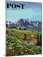 "Picnic On Mt. Ranier" Saturday Evening Post Cover, July 17, 1954-John Clymer-Mounted Giclee Print