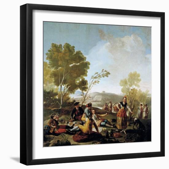 Picnic on the Banks of the Manzanares, 1776-Francisco de Goya y Lucientes-Framed Giclee Print