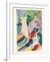 Picnic on the Beach (Picnic after Sailin), 1913-August Macke-Framed Giclee Print