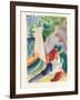 Picnic on the Beach (Picnic after Sailin), 1913-August Macke-Framed Giclee Print