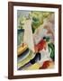 Picnic on the Beach-Auguste Macke-Framed Giclee Print