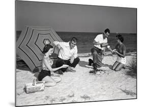 Picnic on the Beach-Philip Gendreau-Mounted Photographic Print