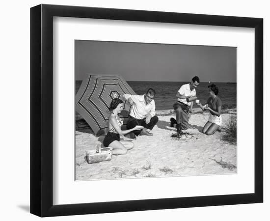 Picnic on the Beach-Philip Gendreau-Framed Photographic Print