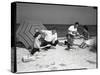 Picnic on the Beach-Bettmann-Stretched Canvas