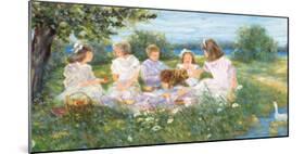 Picnic on the Island-Hélène Léveillée-Mounted Art Print