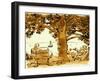 Picnic on the Maine Coast, 1975, ink drawing-null-Framed Giclee Print