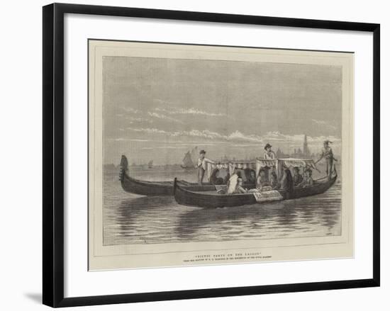 Picnic Party on the Lagoon-George Goodwin Kilburne-Framed Giclee Print