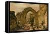 Picnic Party-David Roberts-Framed Stretched Canvas