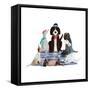 Picnic Pets Dogs I-Becky Thorns-Framed Stretched Canvas