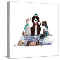 Picnic Pets Dogs I-Becky Thorns-Stretched Canvas