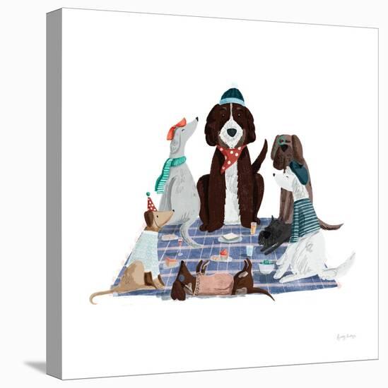 Picnic Pets Dogs I-Becky Thorns-Stretched Canvas