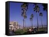 Picnic Tables, Newport Beach, California-Bill Bachmann-Framed Stretched Canvas