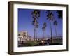 Picnic Tables, Newport Beach, California-Bill Bachmann-Framed Photographic Print