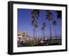 Picnic Tables, Newport Beach, California-Bill Bachmann-Framed Photographic Print