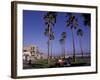 Picnic Tables, Newport Beach, California-Bill Bachmann-Framed Photographic Print