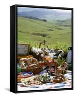 Picnic with Roast Quails and Salmon-Valerie Martin-Framed Stretched Canvas