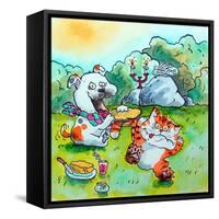 Picnic-Maylee Christie-Framed Stretched Canvas