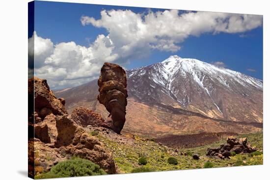 Pico Del Teide, Tenerife, Spain's Highest Mountain-balaikin2009-Stretched Canvas