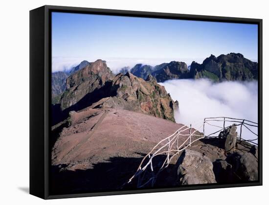 Pico Do Arieiro, Madeira, Portugal-Hans Peter Merten-Framed Stretched Canvas