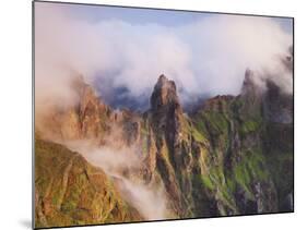 Pico Gato, View from the Miradouro Ninho Da Manta, Arieiro, Madeira, Portugal-Rainer Mirau-Mounted Photographic Print