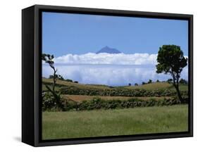 Pico Projects Above Clouds, Sao Jorge, Azores, Portugal, Europe-Ken Gillham-Framed Stretched Canvas
