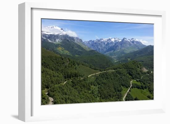 Picos de Europa and Valdeon valley from Puerto de Panderrruedas, Leon, Spain, Europe-Rolf Richardson-Framed Photographic Print