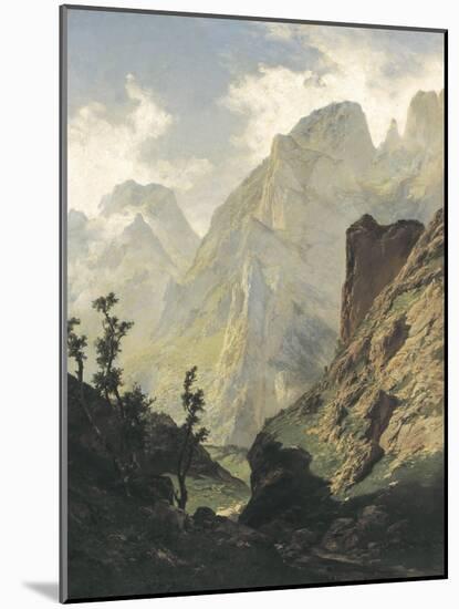 Picos De Europa-Carlos de Haes-Mounted Art Print