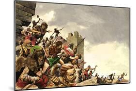 Pict Warriors Invade Britain-Peter Jackson-Mounted Giclee Print