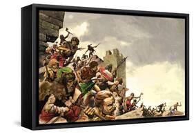 Pict Warriors Invade Britain-Peter Jackson-Framed Stretched Canvas