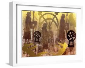 Pictish Birsay Stone-Gloria Wallington-Framed Giclee Print