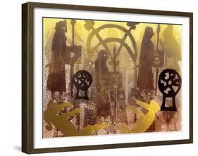 Pictish Birsay Stone-Gloria Wallington-Framed Giclee Print