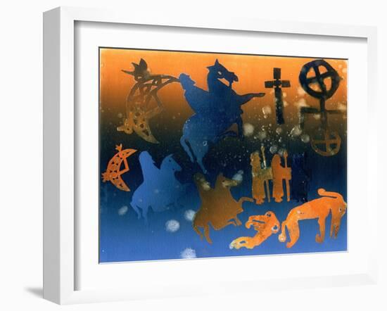 Pictish Ceremony-Gloria Wallington-Framed Giclee Print