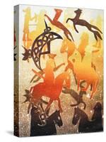 Pictish Hunt 2000-Gloria Wallington-Stretched Canvas