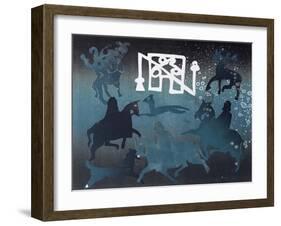 Pictish Hunting Scene I, 1995-Gloria Wallington-Framed Giclee Print