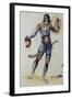 Pictish Man Holding a Human Head-John White-Framed Giclee Print