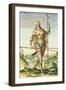 Pictish Woman, from "Admiranda Narratio...", 1585-88-John White-Framed Premium Giclee Print