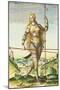 Pictish Woman, from "Admiranda Narratio...", 1585-88-John White-Mounted Premium Giclee Print