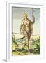 Pictish Woman, from "Admiranda Narratio...", 1585-88-John White-Framed Giclee Print