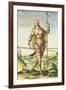 Pictish Woman, from "Admiranda Narratio...", 1585-88-John White-Framed Giclee Print