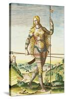 Pictish Woman, from "Admiranda Narratio...", 1585-88-John White-Stretched Canvas