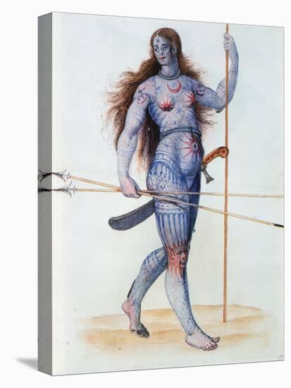 Pictish Woman-John White-Stretched Canvas