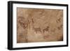 Pictograph of Lion Attack, Libya-David Parker-Framed Photographic Print