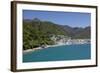 Picton Harbour from Ferry, Picton, Marlborough Region, South Island, New Zealand, Pacific-Stuart Black-Framed Photographic Print